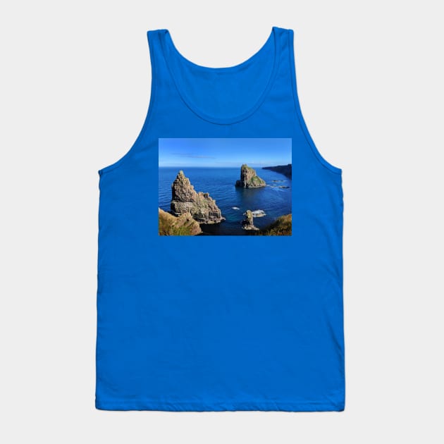 Stacks of Duncansby, Scotland Tank Top by MitaDreamDesign